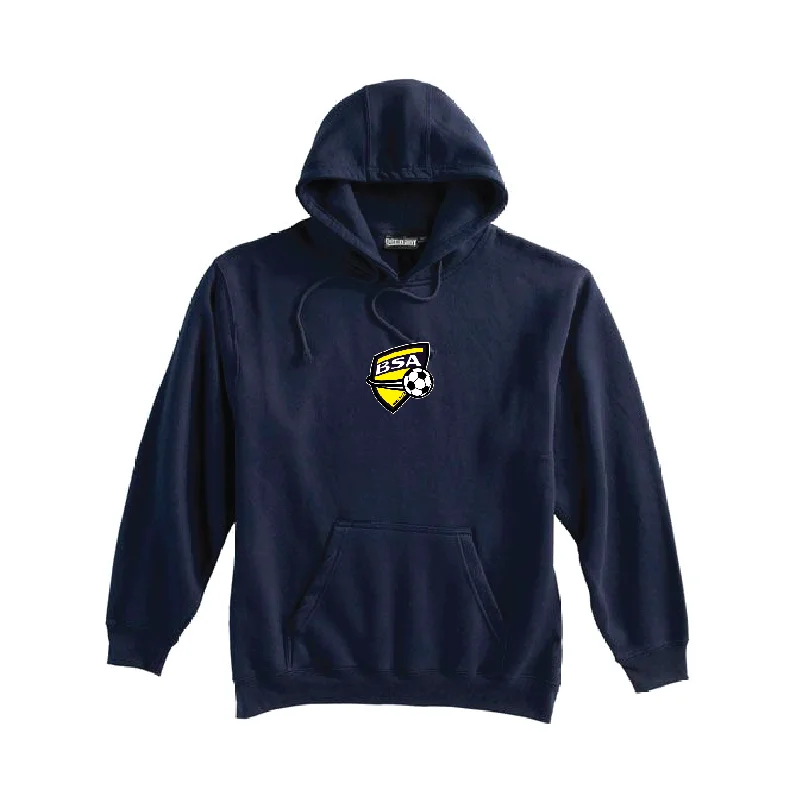 Lightweight Hoodie for Outdoor Activities-Belleville (Patch) Pennant Super 10 Hoodie Navy