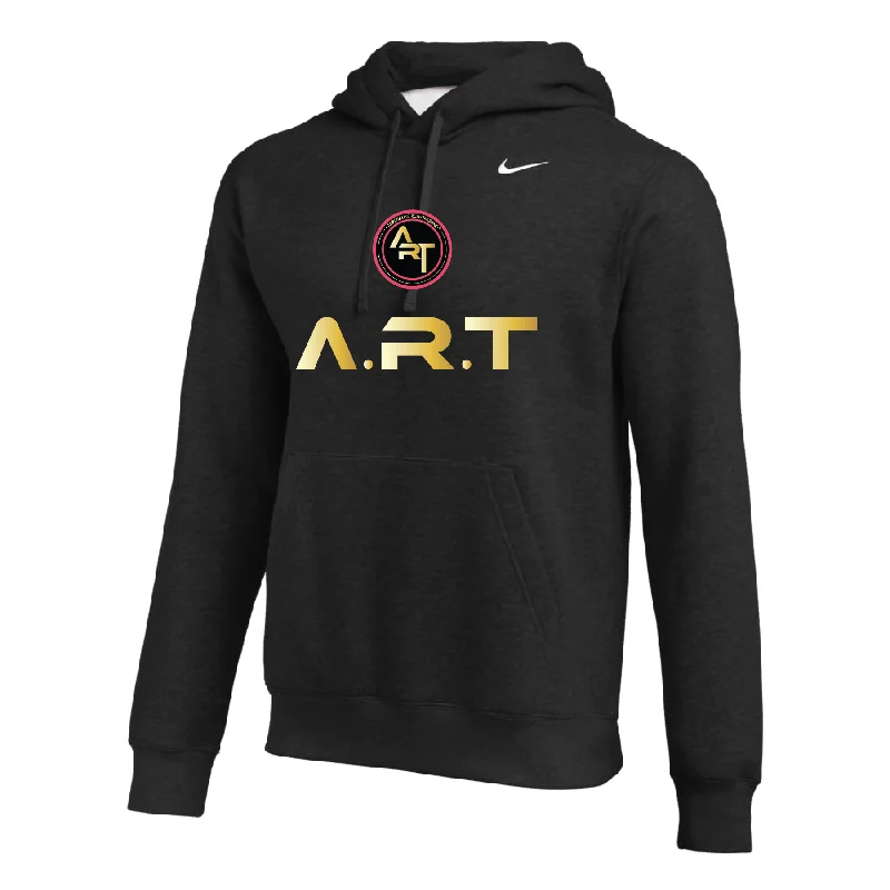 Simple Hoodie for Easy Everyday Wear-Adrenaline Rush FAN Training Nike Club Hoodie Black