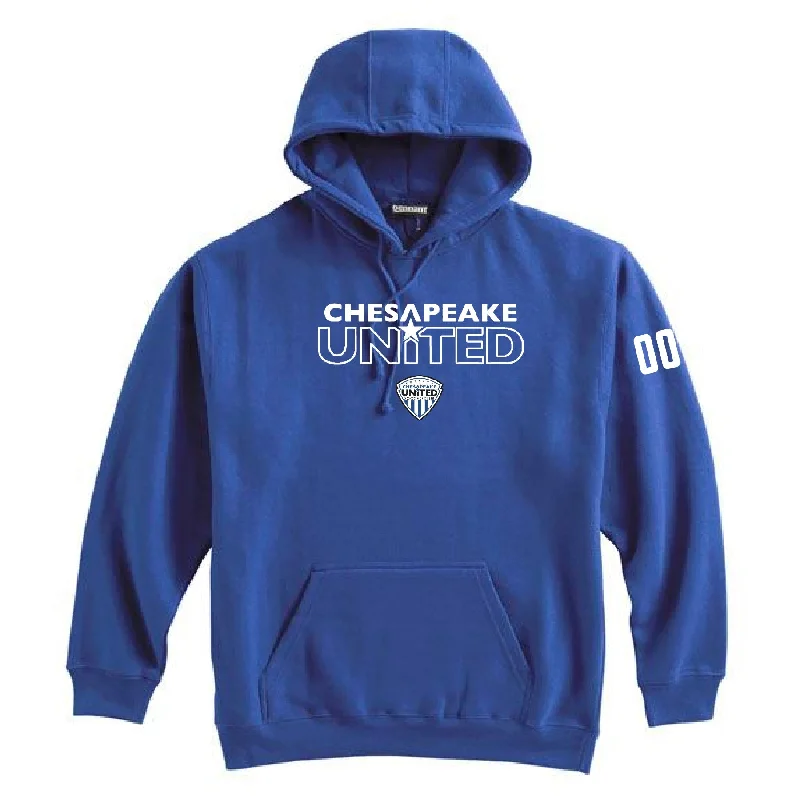 Stylish Hoodie with Patches for a Unique Look-Chesapeake United SC Advanced Duel Pennant Super 10 Hoodie Royal