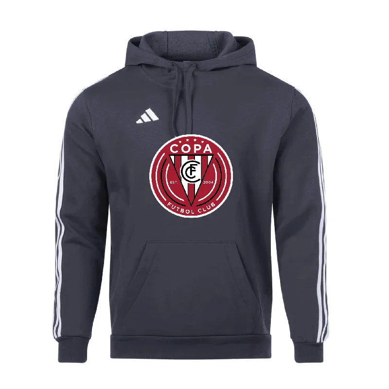 Warm Zip-Up Hoodie for Cool Weather-FC Copa Brooklyn adidas Tiro 23 League Hoodie Grey