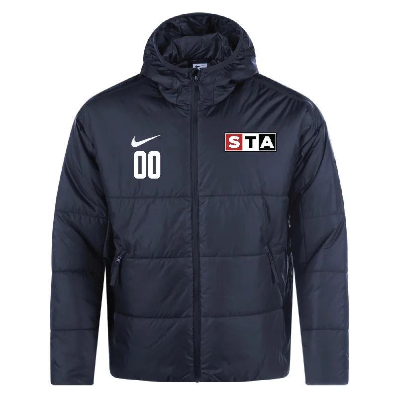 Stylish Utility Jacket for Practical Fashion-STA Boys ECNL Nike Therma-Fit Academy Pro 24 Jacket Black