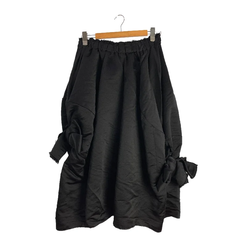 Premium Khaki Shorts for Stylish Summer Wear-COMME des GARCONS COMME des GARCONS/Wide Leg Pants/M/Black/Polyester/RL-O006