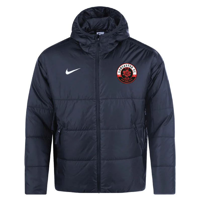 Fashionable Faux Fur Jacket for Winter Warmth-Lancaster FC FAN Nike Therma-Fit Academy Pro 24 Jacket Black