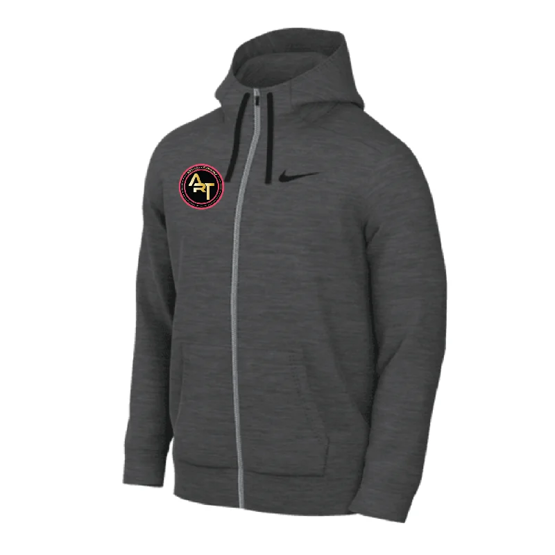 Colorful Hoodie for Vibrant Looks-Adrenaline Rush Training FAN Nike Fleece Full-Zip Hoodie Grey