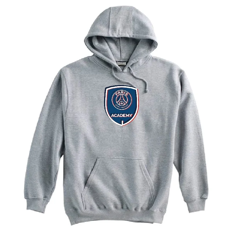 Trendy Cropped Hoodie for Fashionable Look-PSG Academy Orlando 3D Hoodie Grey