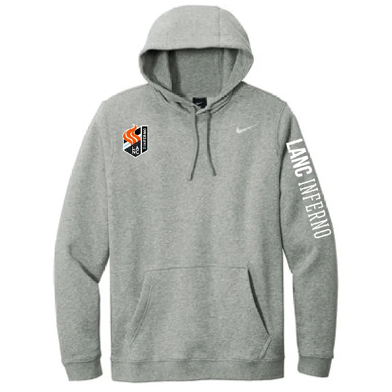 Zip Hoodie for Layering and Versatility-Lancaster Inferno FC Nike Club Hoodie Grey