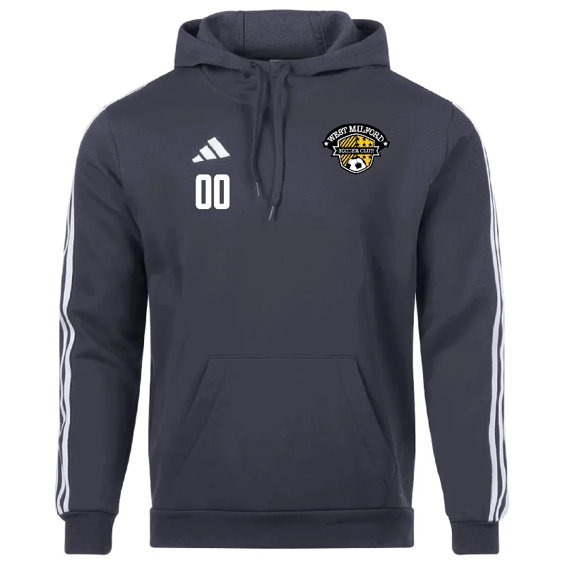 Custom Logo Hoodie for Team or Event Wear-West Milford adidas Tiro 23 League Hoodie Grey