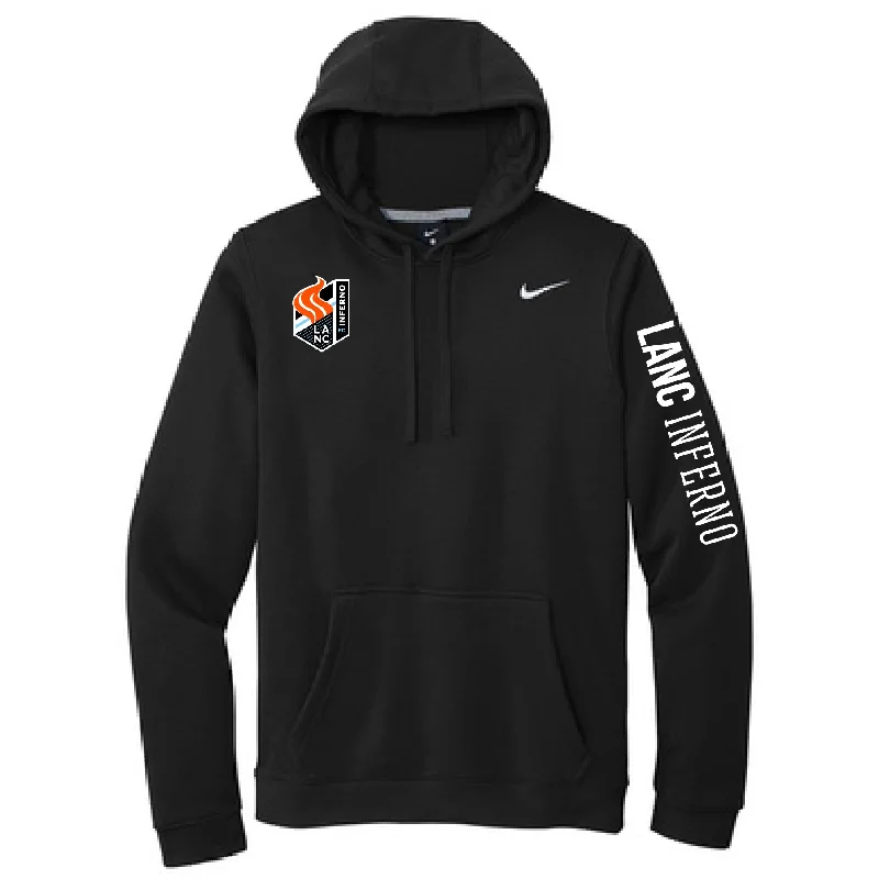 Comfortable Hoodie for Traveling in Style-Lancaster Inferno Nike Club Hoodie Black