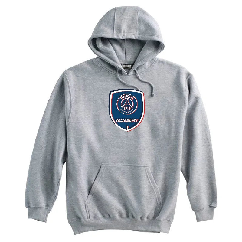 Cozy Hoodie with Ribbed Cuffs for Fit-PSG Academy Houston 3D Hoodie Grey