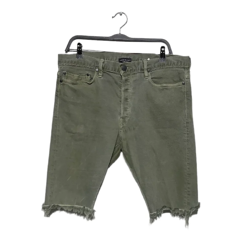 Fashionable Patterned Shorts for Bold Statements-JOHN ELLIOTT/Shorts/34/Cotton/GRN/SEASON 7