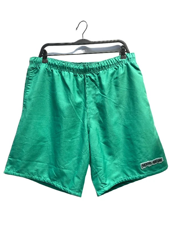 Eco-Friendly Cotton Shorts for Sustainable Fashion-Fucking Awesome/Shorts/L/Nylon/GRN/