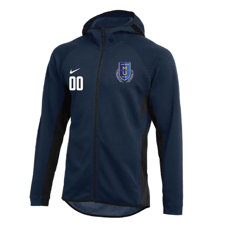 Versatile Hoodie for Layering in Any Season-Montclair United Nike Showtime Full-Zip Hoodie Navy