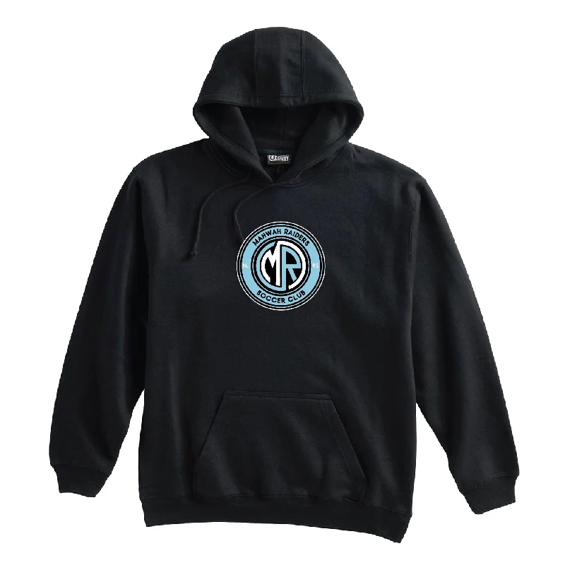 Comfortable Hoodie with Pockets for Convenience-Mahwah Raiders Pennant Super 10 Hoodie Black