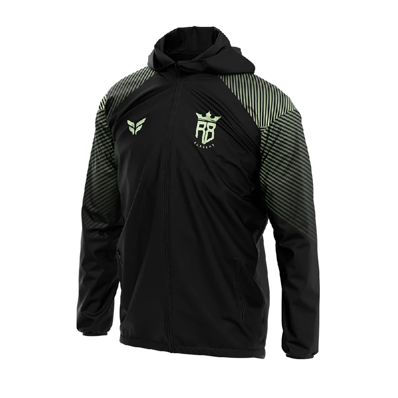 Lightweight Windbreaker Jacket for Active Days-R8 WINDBREAKER JACKET (BLACK/GREEN)