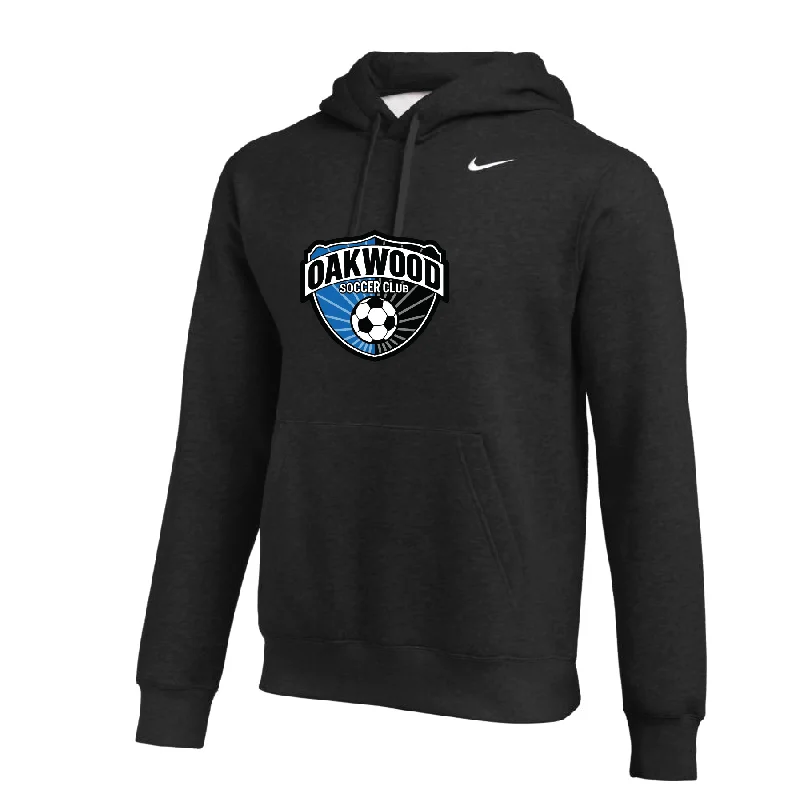 Comfy Hoodie with Fleece Lining for Warmth-Oakwood SC Nike Club Hoodie Black