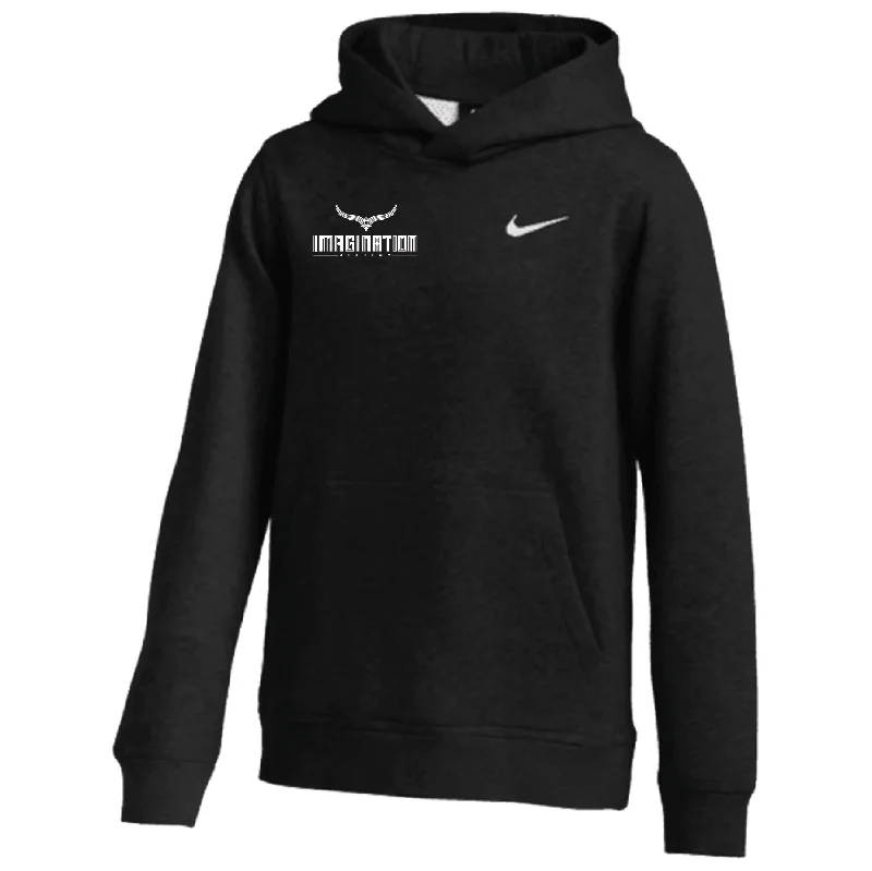 Warm Hoodie for Cold Nights-Imagination Academy FAN Nike Club Hoodie Black