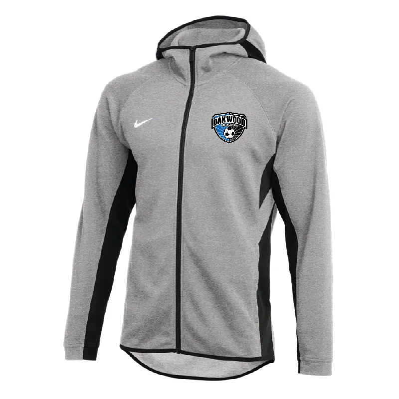 Bold Printed Hoodie for Fashion-Forward Statements-Oakwood SC Nike Showtime Full-Zip Hoodie Grey