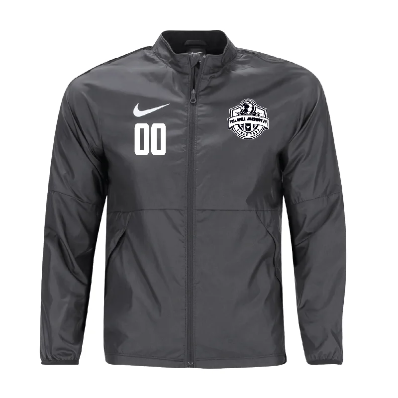 Stylish Puffy Jacket for Winter Warmth-Fall River Warriors FC Nike Park 20 Rain Jacket Grey