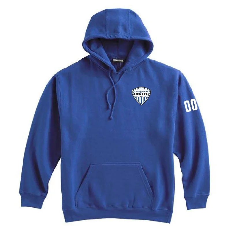 Eco-Friendly Hoodie for Sustainable Fashion-Chesapeake United SC Advanced Crest Pennant Super 10 Hoodie Royal