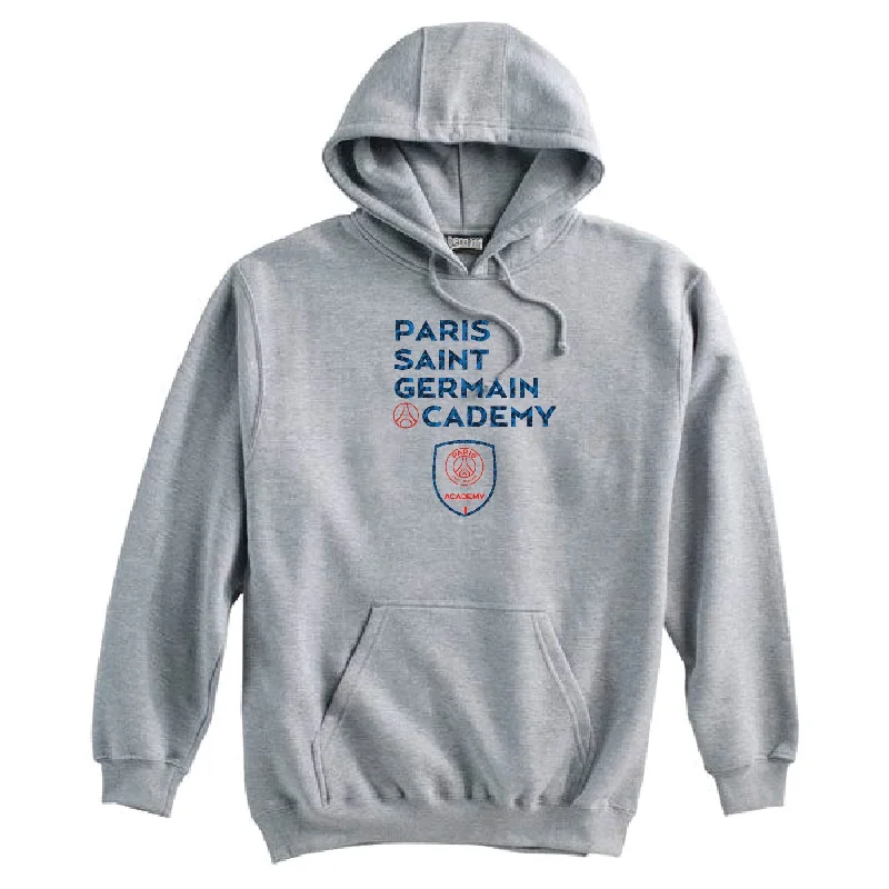 Retro-Inspired Hoodie for Vintage Look-PSG Academy Houston Camo Navy Hoodie Grey