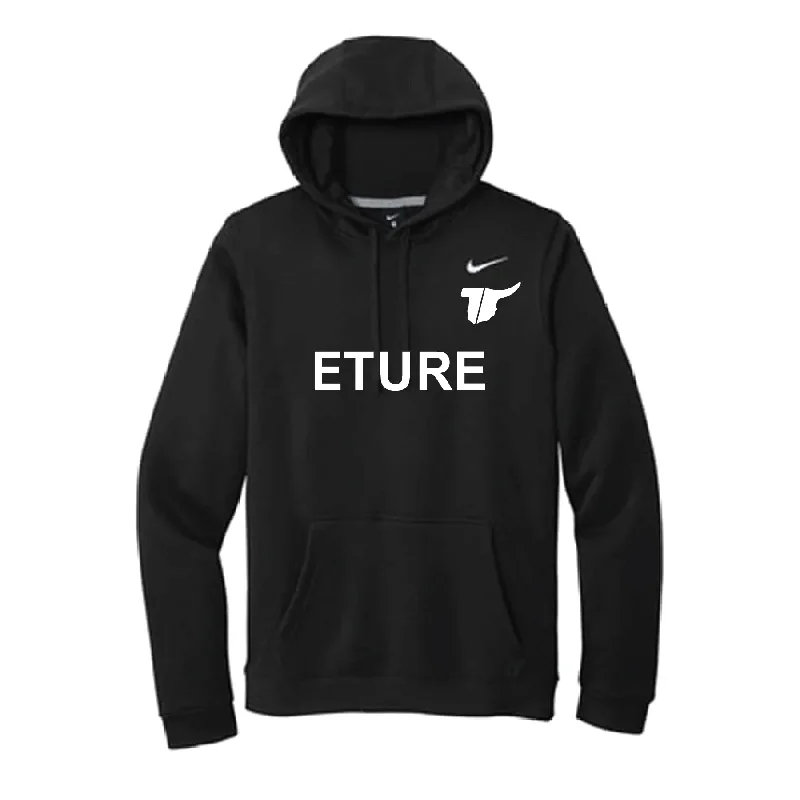 Street Style Hoodie with Bold Colors-Eture Sports Nike Club Hoodie Black