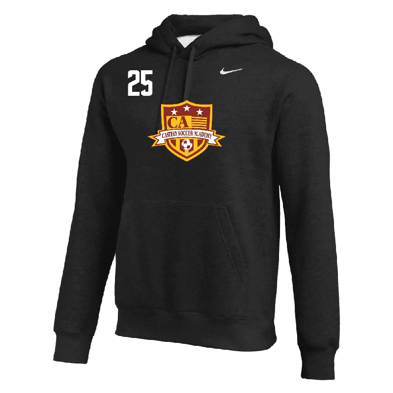 Stylish Zip-Up Hoodie for Casual Outfits-Castely FAN Nike Club Hoodie Black