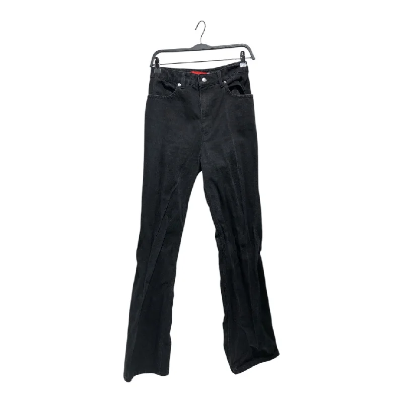 High-Waisted Pants for Retro Style-ECKHAUS LATTA/Wide Leg Pants/28/Cotton/BLK/