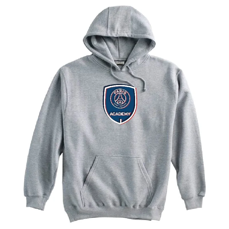 Zip Hoodie for Versatile Layering-PSG Academy Pennsylvania 3D Hoodie Grey