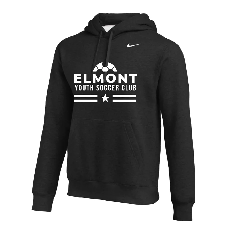 Lightweight Performance Hoodie for Sports-Elmont YSC Supporter Nike Club Hoodie Black