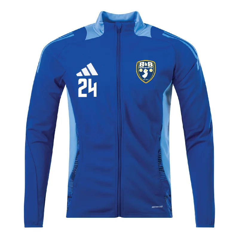 Fashionable Faux Fur Jacket for Winter Warmth-B & B United Soccer Club adidas Tiro 24 Comp Training Jacket Royal