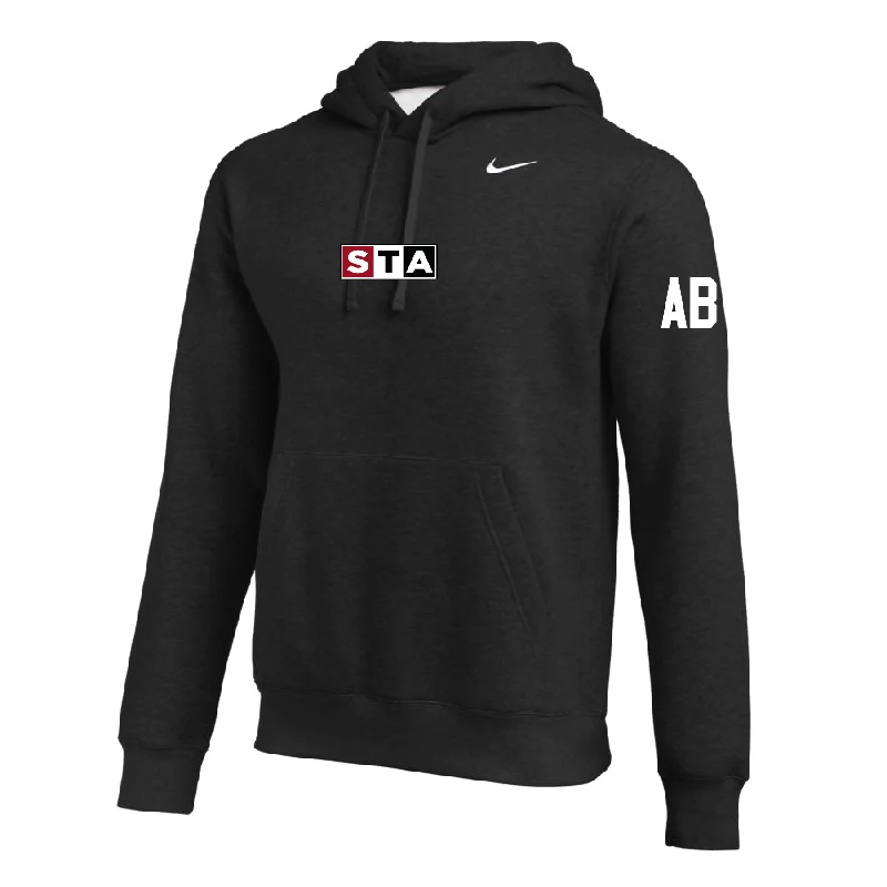 Relaxed Hoodie with Bold Color for Attention-Grabbing Look-STA Coaches (Patch) Nike Club Hoodie Black