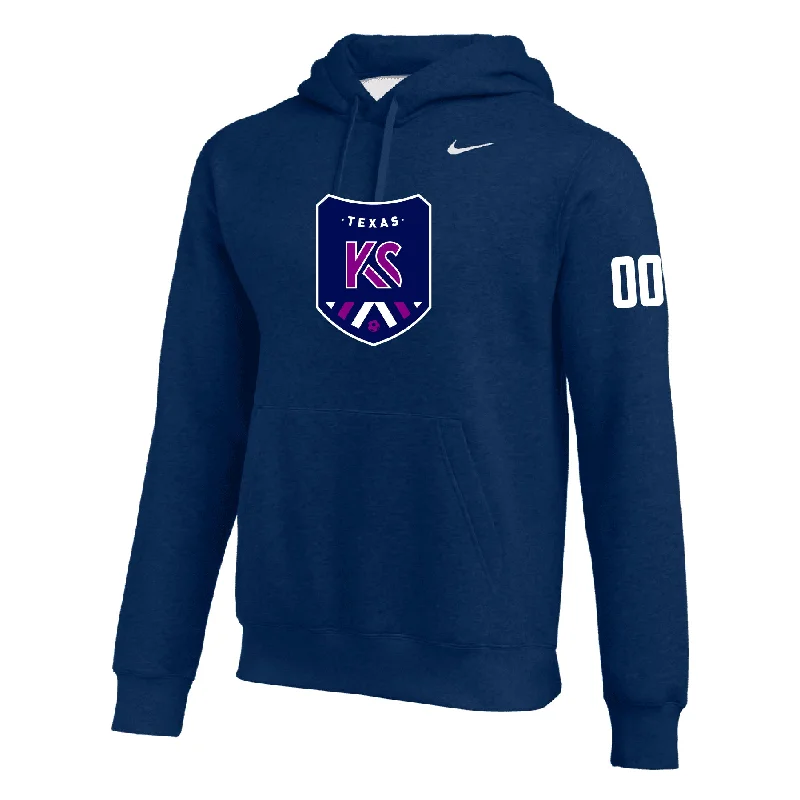 Warm Zip-Up Hoodie for Cool Weather-Kaptiva Crush FAN Nike Club Hoodie Navy