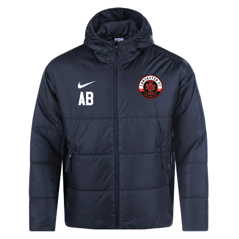 Trendy Hooded Jacket for Casual Outfits-Lancaster FC Nike Therma-Fit Academy Pro 24 Jacket Black