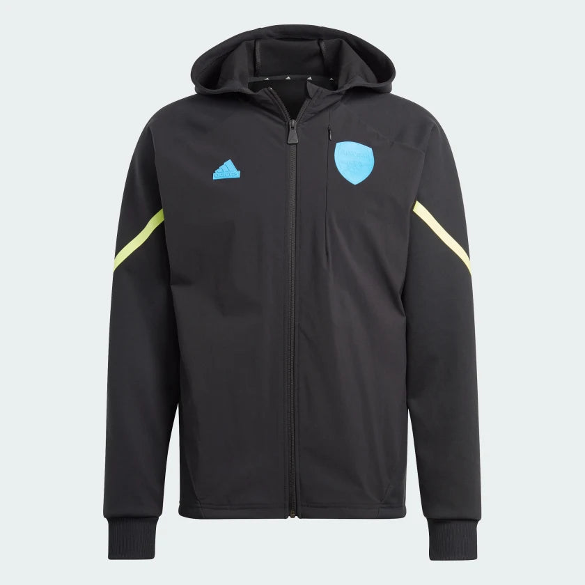 Comfortable Hoodie for School Days-Adidas Mens Arsenal Designed For Gameday Full-Zip Hoodie