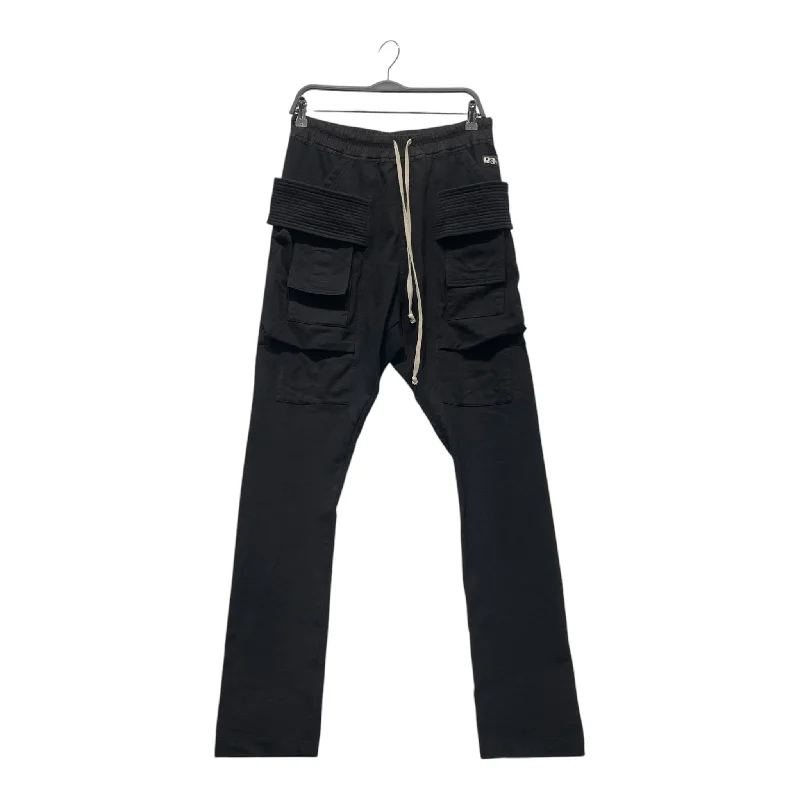 Trendy Pleated Pants for Modern Fashion-RICK OWENS DRKSHDW/Skinny Pants/XS/Cotton/BLK/