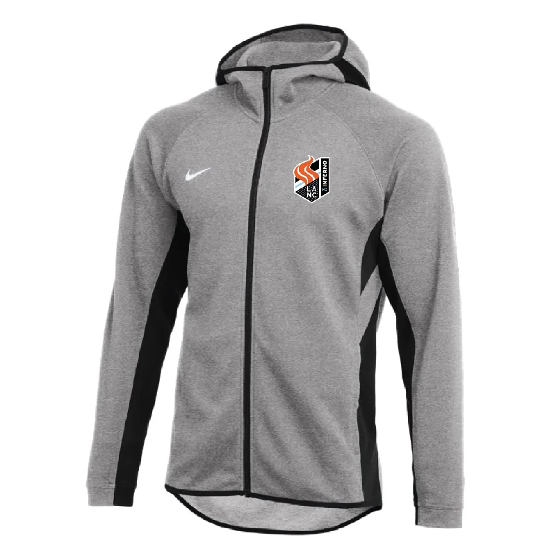 Trendy Hoodie for Casual Street Style-Lancaster Inferno Nike Showtime Full-Zip Hoodie Grey