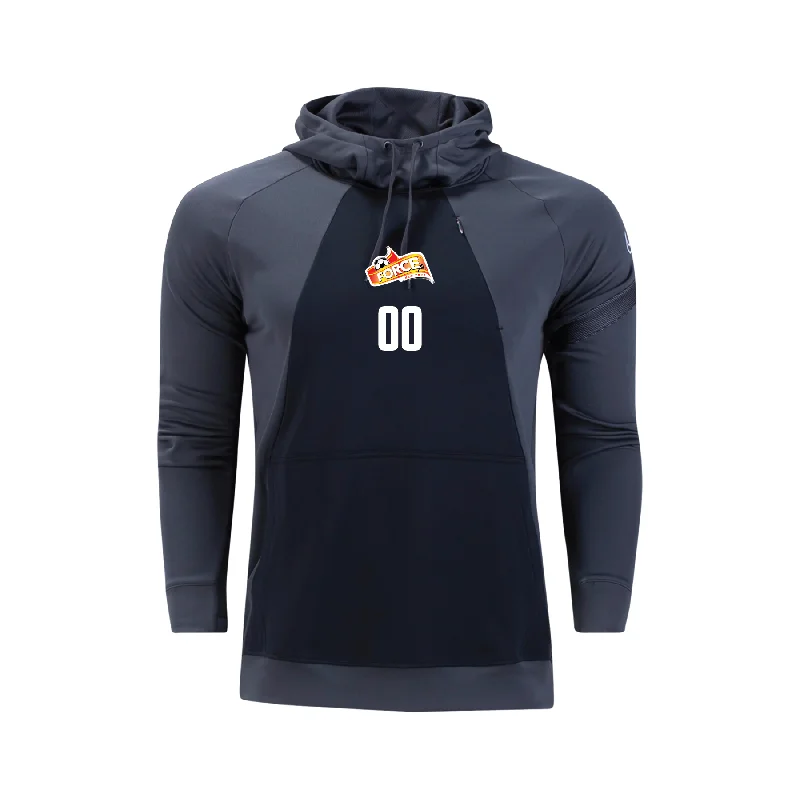 Trendy Zip-Up Hoodie with Colorful Design-FORCE Nike Dry Academy Hoodie Grey/Black