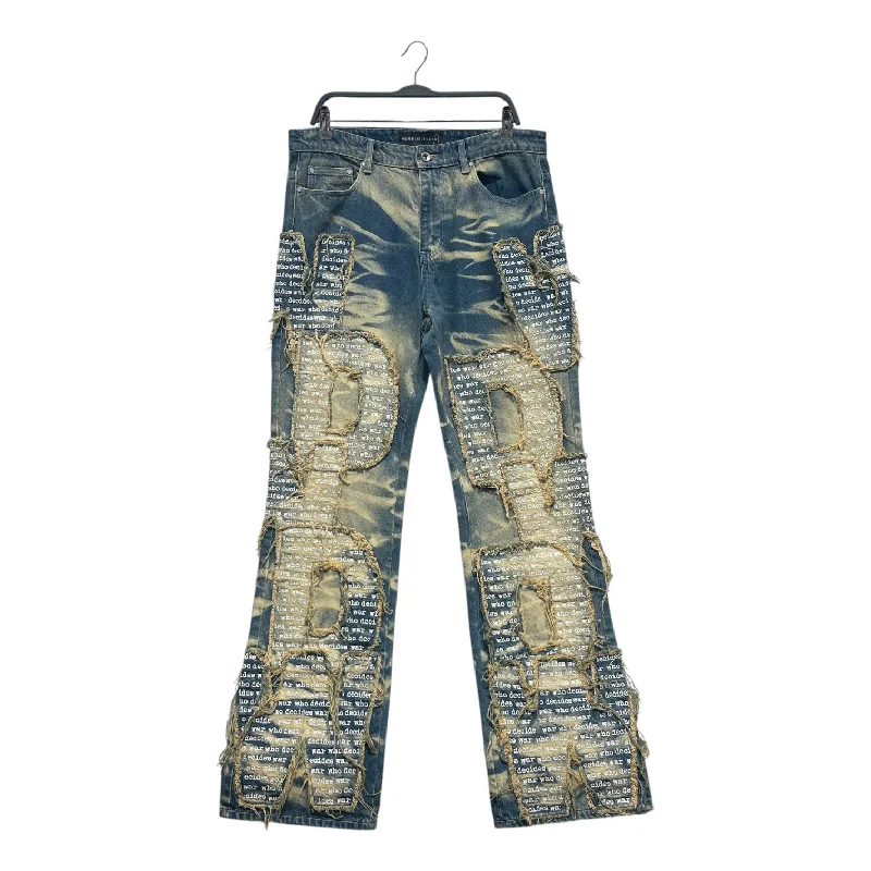 Stylish Slim Fit Jeans for Casual Outfits-WHO DECIDES WAR/Straight Pants/34/Denim/NVY/All Over Print/OVERLAY