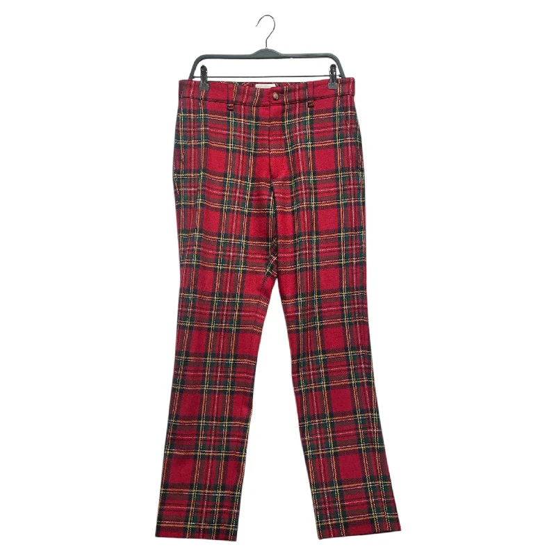 Comfortable Maternity Pants for Pregnant Women-AIME LEON DORE/Straight Pants/M/Wool/RED/Tartan/ALD Wool Tartan Pants