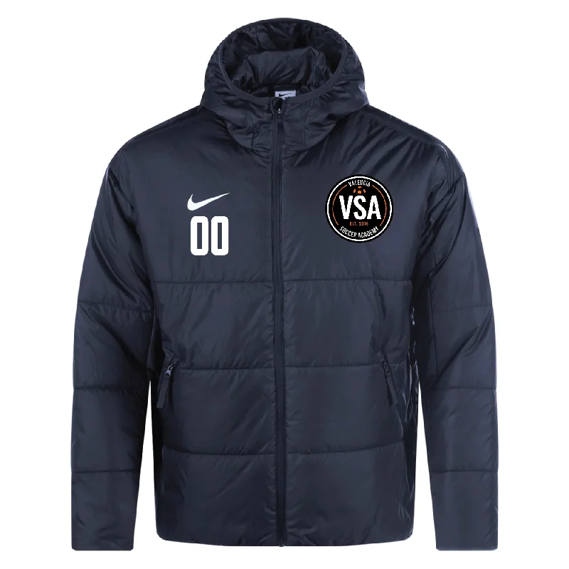 Casual Canvas Jacket for Everyday Wear-Valencia Fit Nike Therma-Fit Academy Pro 24 Jacket Black