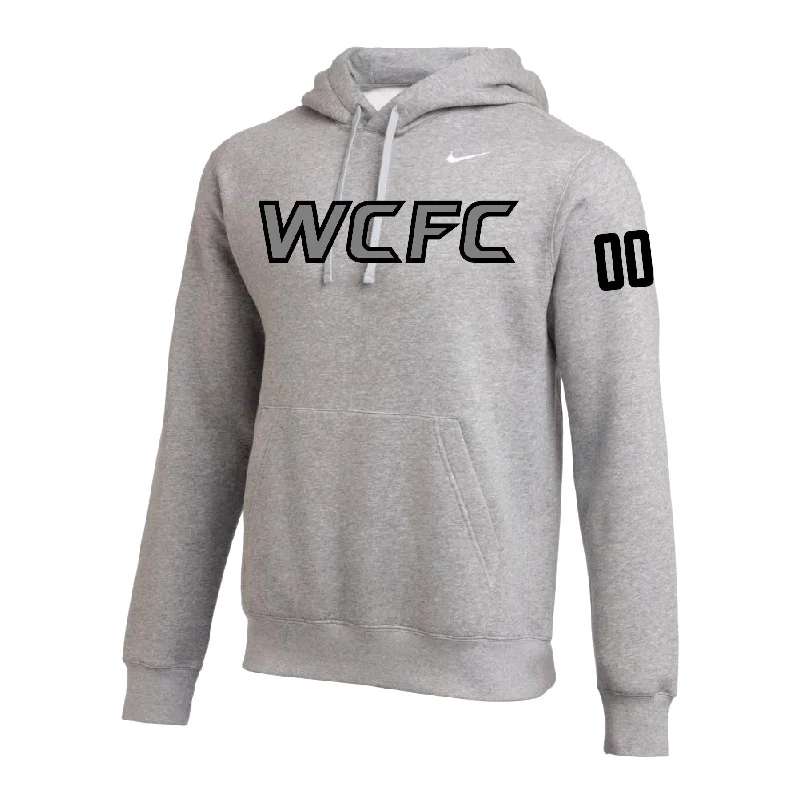 Classic Hoodie with Large Pocket for Convenience-WCFC Nike Club Hoodie Grey