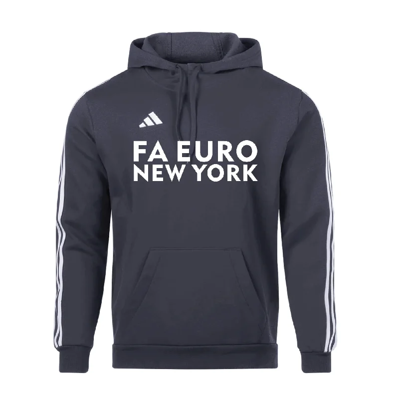 Stylish Hoodie for Weekend Outings-FA Euro New York adidas Tiro 23 League Hoodie Grey