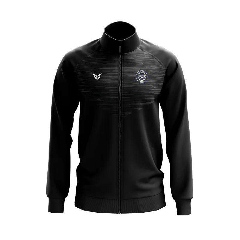 Comfortable Sports Jacket for Gym Wear-BRIGHTON WARM-UP JACKET (BLACK)