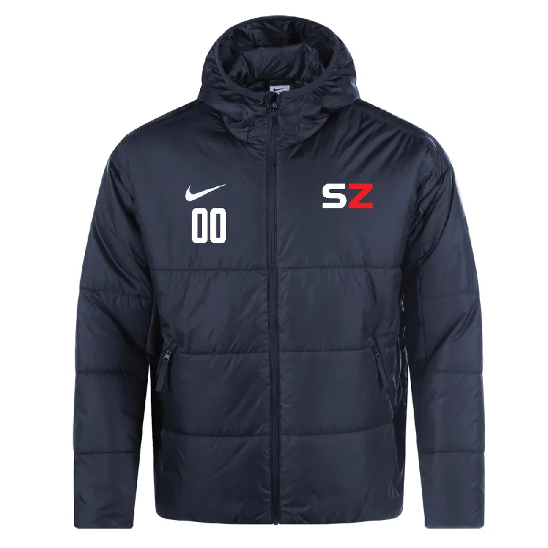 Warm Ski Jacket for Mountain Adventures-Nike Showcase Therma-Fit Academy Pro 24 Jacket Black