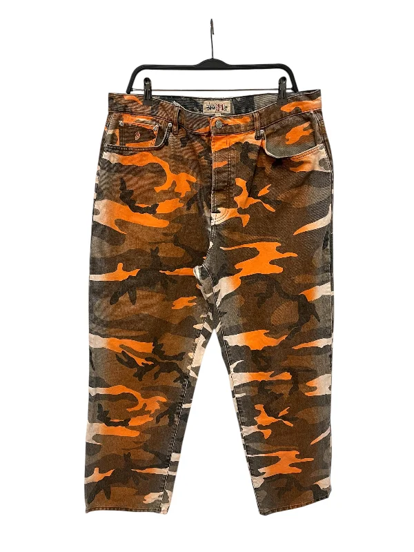 Classic Khaki Pants for Versatile Outfits-STUSSY/Pants/Denim/ORN/Camouflage/