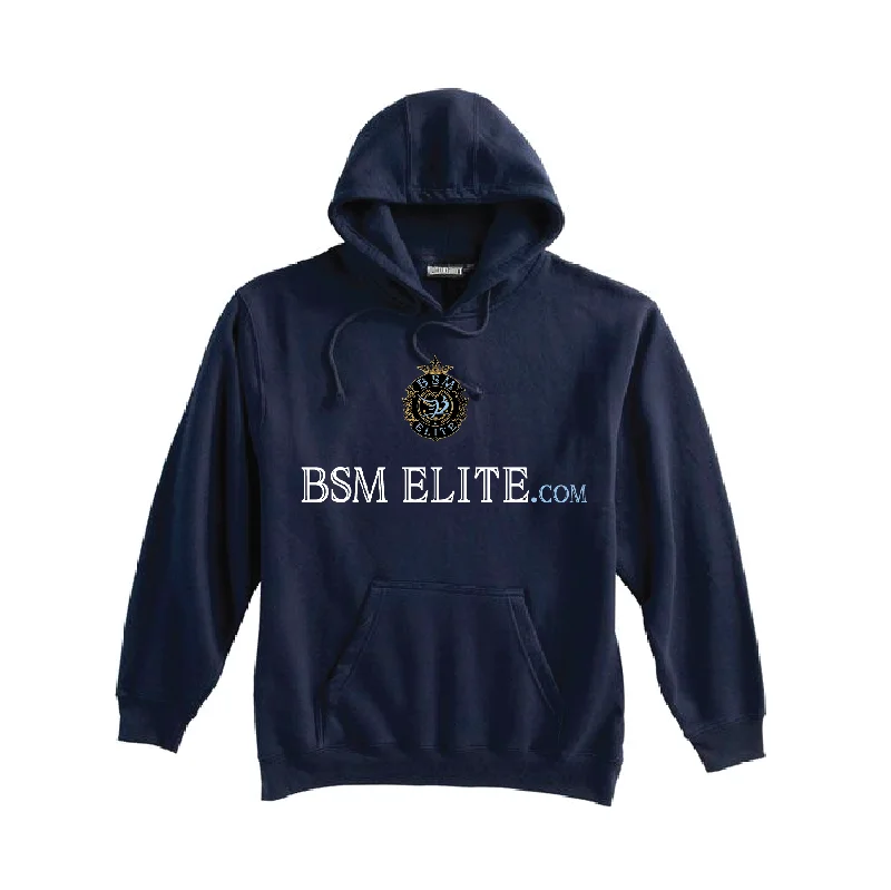 Casual Hoodie for Easy Layering-BSM Elite Pennant Super 10 Hoodie Navy