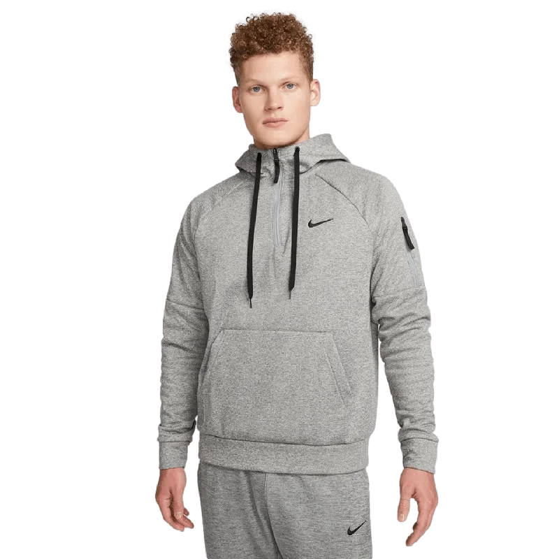 Soft Hoodie for Cozy Nights-Nike Therma-FIT 1/4 Zip Fitness Hoodie