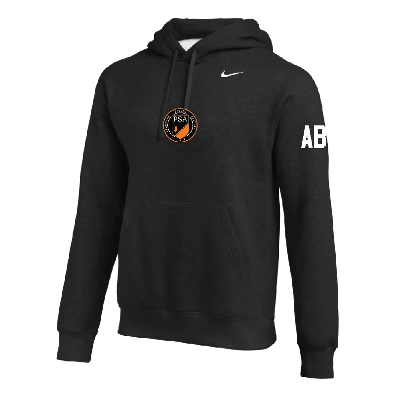 Sporty Hoodie for Jogging and Running-PSA Monmouth JDA (Patch) Nike Club Hoodie Black