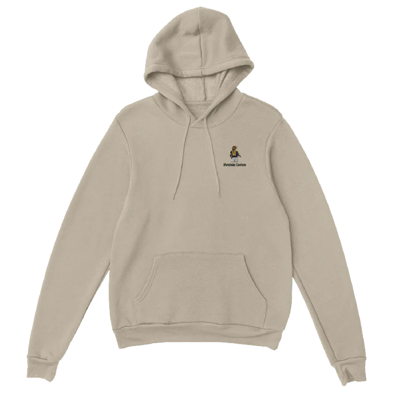 Comfortable Hoodie for Casual Hangouts-"Classic Valderrama" Embroidered Hoodie - Sand