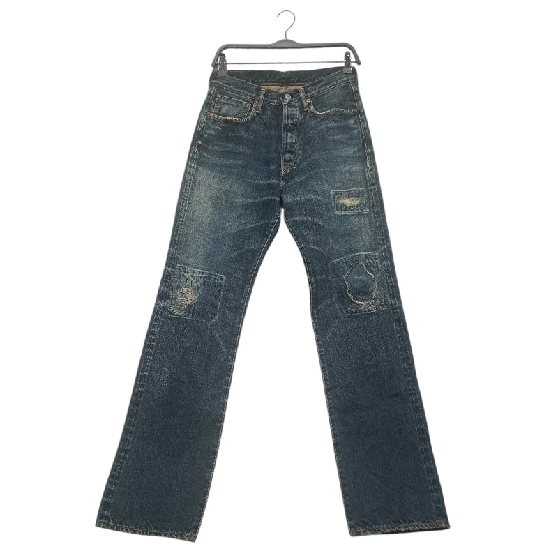 Trendy Distressed Jeans for Edgy Appeal-KAPITAL/Straight Pants/30/Denim/IDG/